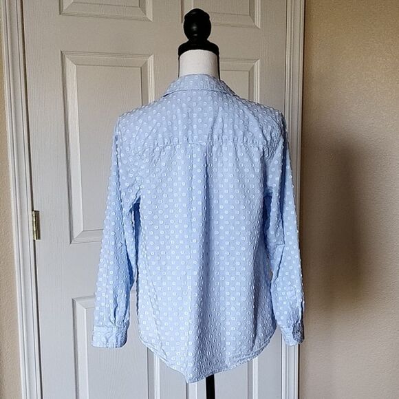 Charter Club relaxed fit Swiss dot shirt 12P - Picture 3 of 9